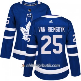 Dame Ishockey Toronto Maple Leafs Tröja James Van Riemsdyk 25 Adidas 2017-2018 Blå Authentic